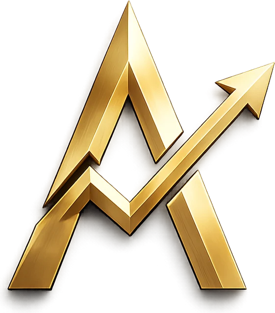 Emblema AXIS em dourado